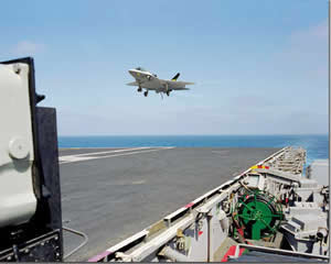 f-35 deck lands