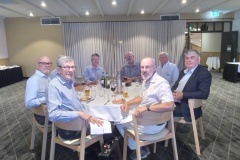 (L-R)	Les Roberts, Simon Woolrych, Paul Threlfall (obscured), Lyn Walton, Dave Jeffrey, Sam Hughes, Simon Cullen, Dennis Gribble.