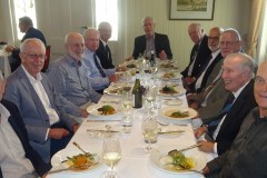 L-R - Geoff Morton, Rick Bayley, Rod Williams, Gary Northern, Al McIntosh, Andy Craig,  Harvey Greenfield (Pres. Navy League in Qld),  Terry Sinton, Ian Jones, Mick Dunne, Roger Priest