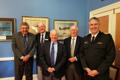 Steve Jeisman, Alan Ferris, Jock Thornton, Ian Clarke, CMDR Alastair Cooper